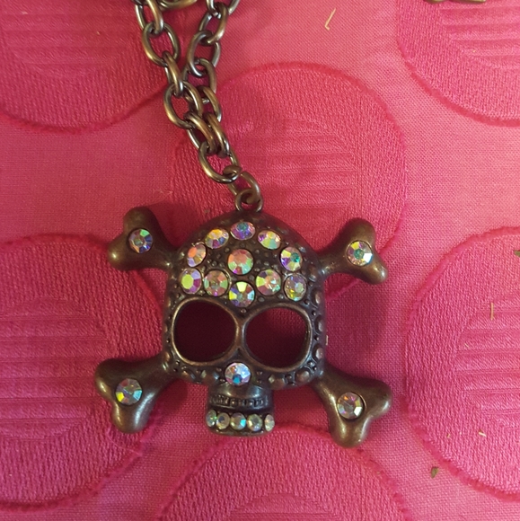 Rhinestone Studded Skull Boot Jewelry - Picture 9 of 10